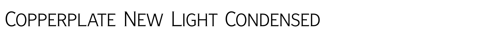 Copperplate New Light Condensed image